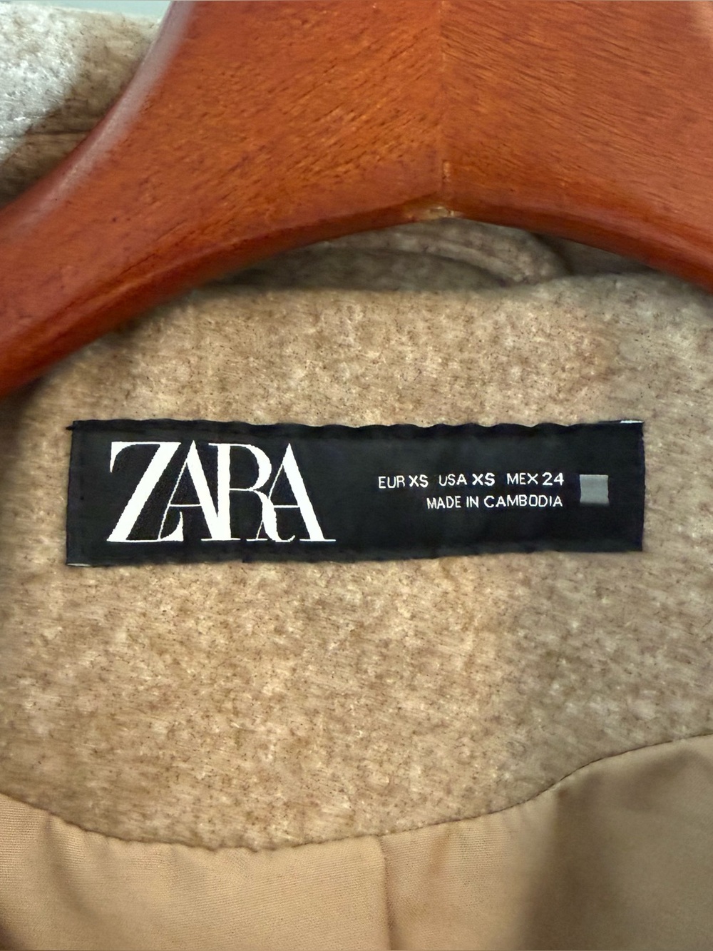 Zara Light Brown Cropped jacket - Picture 5 of 5